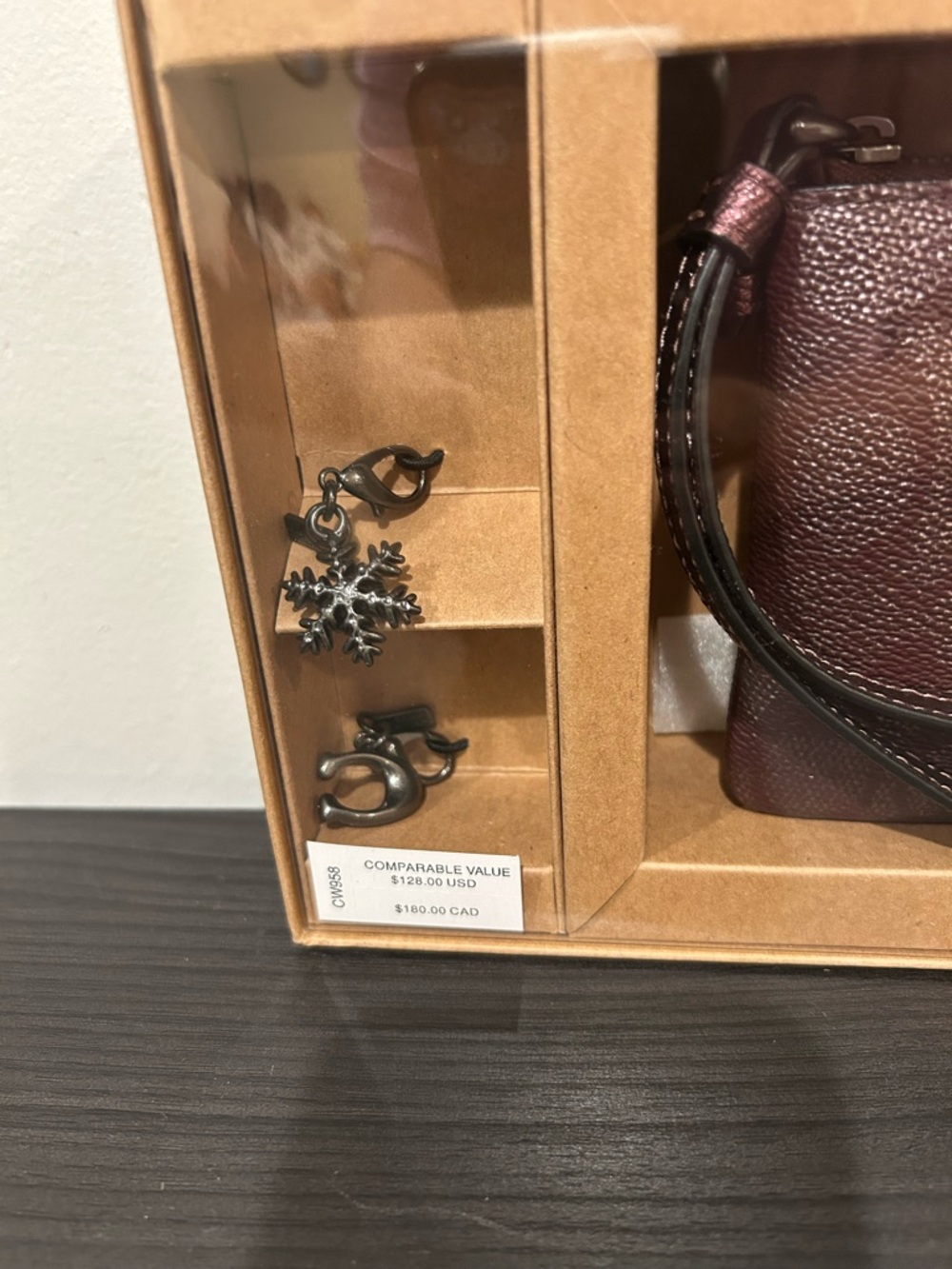 Coach Boxed Wristlet In Signature
Canvas With Charms NWT - Picture 6 of 7